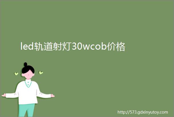 led轨道射灯30wcob价格